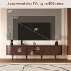 Dexmalle TV Stand for 80 Inch TV with Tambour Doors and Power Outlet - 4 of 4