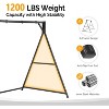 VINGLI Upgraded 7 FT Rattan Porch Swing Frame, Heavy Duty 1200 LBS Weight Capacity Swing Stand for Outdoors, Black - 2 of 4