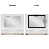 Amanti Art Mirror Makeover Bathroom Mirror Frame Border Kit- Fully Assembled Peel and Stick Frame - Mirror NOT Included - Trio  Trim - 4 of 4