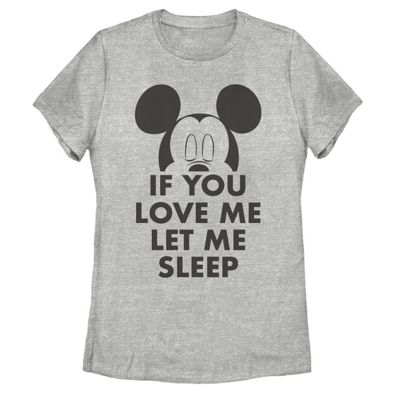 Women's Mickey & Friends If You Love Me Let Me Sleep T-Shirt, 1 of 5