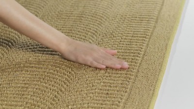 Desert Sand Geometric Wool Runner Rug, 2' x 8'