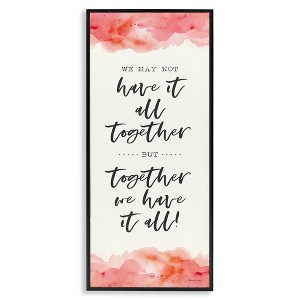 Stupell Industries Romantic Phrase with Blush Watercolor, 10" x 24" - 1 of 4