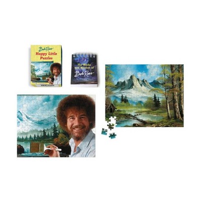 Bob Ross: Happy Little Puzzles - (Paperback)