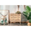 Nordlys 3-Drawer Solid Wood and Natural Rattan Dresser Exotic Boho Bedroom - 2 of 4