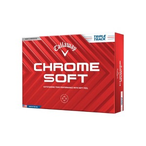 Callaway Chrome Soft 24 Triple Track Golf Ball - 12pk White - 1 of 3