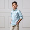 Hope & Henry Boys' Linen Long Sleeve Button Down Shirt, Kids - 2 of 4