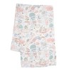 Lambs & Ivy 5 Piece Pink/White Bunny Infant/Newborn Baby Gift Set w/ Swaddle - 3 of 4