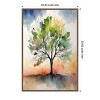Amanti Art Tree of colour by Sally Ann Moss Framed Canvas Wall Art - 4 of 4