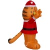 Gemmy Christmas Inflatable Garfield in Santa Suit, 3.5 ft Tall, Multi - 3 of 4