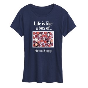 Women's - Forrest Gump - Life Is Like A Box Of Chocolates Short Sleeve Graphic T-Shirt - 1 of 4