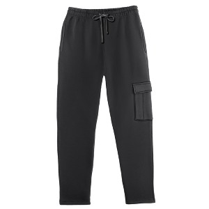 Collections Etc Men's Fleece Cargo Pants - 1 of 4