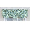RLF Home 100% Cotton Marrakesh Provance  Fully lined Windows Rod Pocket Valance 50" x 15"  Green - 3 of 4