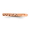 Black Bow Jewelry 3mm 14K Yellow, White, or Rose Gold Filigree Tapered Band - 4 of 4