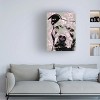 Dean Russo 'Thoughtful Pit Bull' Canvas Art - 2 of 4