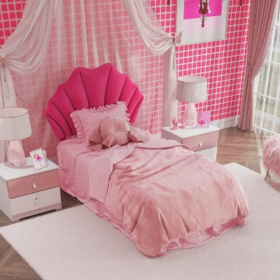 Hillsdale Furniture Elina Upholstered Kids' Headboard Pink