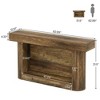 Resenkos Entryway Table, Console Sofa Table,63" Console Table, 2-Tier Entry Hallway Table Sofa Table Behind Couch Brown - 2 of 4