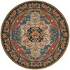 Unique Loom Outdoor Traditional Area Rug (Navy Blue and Rust Red) - 3 of 4