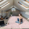 Lahome Abstract Washable Rugs Non Slip Soft Living Room Rugs Ultra-Thin Rainbow Bedroom Rug Non Skid Rug Backing Accent Carpet for Room Office - 2 of 4