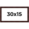 PosterPalooza | Panoramic Distressed Brown Picture Frame - UV Acrylic, Foam Board Backing, Hanging Hardware - 2 of 4
