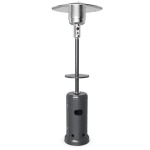 Tangkula Patio Rolling Steel Heater Freestanding Outdoor Propane Heater w/Table Suitable for Garden Wedding & Party - 1 of 4