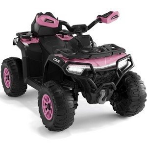 12V Kids Ride on ATV Car with Remote Control, Dual 35w Motors, 4-Wheel Suspension, LED Lights, Music, Off-Road 4 Wheeler for Boys Girls - 1 of 4