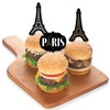 Big Dot of Happiness Stars over Paris - Dessert Cupcake Toppers - Parisian Themed Party Clear Treat Picks - Set of 24 - 3 of 4