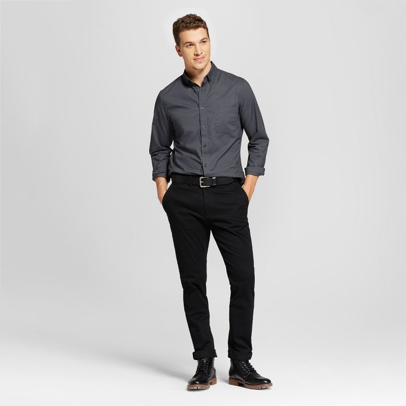 Men&#39;s Every Wear Slim Fit Chino Pants - Goodfellow &#38; Co&#8482; Black 31x32, 3 of 4