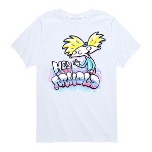 Boys' - Hey Arnold! - Airbrush Arnold Short Sleeve Graphic T-Shirt - 1 of 4