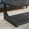 NicBex Modern Unique-Shaped Coffee Table with Storage,Solid Wood Side Table,Center Table for Livng Room,Kitchen - 4 of 4