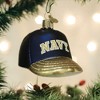 Old World Christmas Blown Glass Ornament for Christmas Tree, Navy Baseball Cap Ornament - 2 of 4