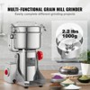 VEVOR 1000g Electric Grain Mill Grinder, High Speed 3000W Commercial Spice Grinders, Stainless Steel Pulverizer Powder Machine - 3 of 4