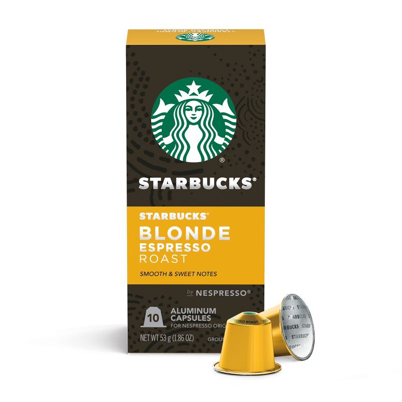 Starbucks by Nespresso Original Line Pods Light Roast Coffee Blonde Espresso Roast - 10ct, 1 of 9