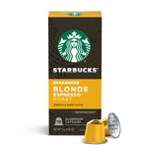 Starbucks by Nespresso Original Line Capsules — Blonde Light Roast Espresso — 10ct/2.01oz