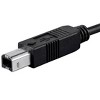 Monoprice 3.3ft USB-C to USB-B Printer Cable, 480 Mbps, USB 2.0 - Black - 4 of 4