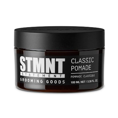 STMNT Grooming Goods Classic Pomade (3.38 oz) Natural Hair Shine | Statement Strong Control | Easy to Wash Out