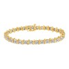 Silver 1.0 Cttw Diamond S-Curve Link Miracle-Set Tennis Bracelet - 3 of 4