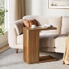 Tribesigns C-Shaped End Table, 2-Tier Modern Couch Side Table for Living Room, Bedroom, Small Space - 3 of 4