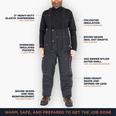 Мужские комбинезоны Refrigiwear Men's Iron-Tuff® Low Bib Overalls — фото 3