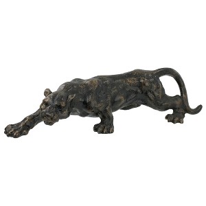 Design Toscano Midnight Black Panther Cast Iron Statue - 1 of 4
