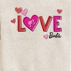 Boys' - Barbie - Patterned Love Graphic Long Sleeve Fleece Sweatshirt - 2 of 4