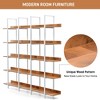 5 Tier Bookshelf Retro Industrial Style Open Storage Display Rack - ModernLuxe - 3 of 4