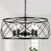 Bella Depot Metal Cage Chandelier Adjustable Dimmable Pendant Light for Hallway, Kitchen Island - 3 of 4