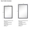 TEHOME Rectangular Metal Framed Recessed Bathroom Medicine Cabinet with Mirror - 4 of 4