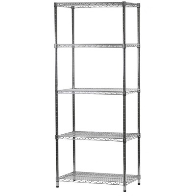 Shelving.com Chrome Wire Shelving With 5 Tier Shelves - 18