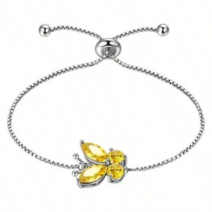 Birthstone Butterfly Set - Crystal Animal Cute Necklace Earring Ring Bracelet for Women - 1 of 4
