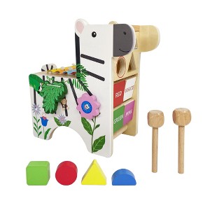 Teamson Kids Toddler Zebra Activity Play Center with Xylophone, Multi - 1 of 4