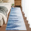 Modern Stripe Rug Soft Washable Rugs for Living Room Stain Resistant Pet-Friendly Carpet - 2 of 4
