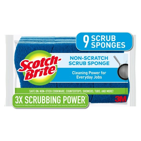 Scotch-brite Zero-scratch Scrub Sponges - 9ct : Target