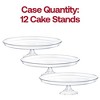 Smarty Had A Party 11.6" Clear Medium Round Plastic Cake Stands - 12 pcs - 4 of 4