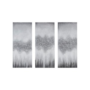 VisioGear 3PCS Heavily Embellished Canvas Wall Art Set, Wall Decor for Hallway Office Wall Decor, Multicolor, 35"*15"*1.5" - 1 of 4